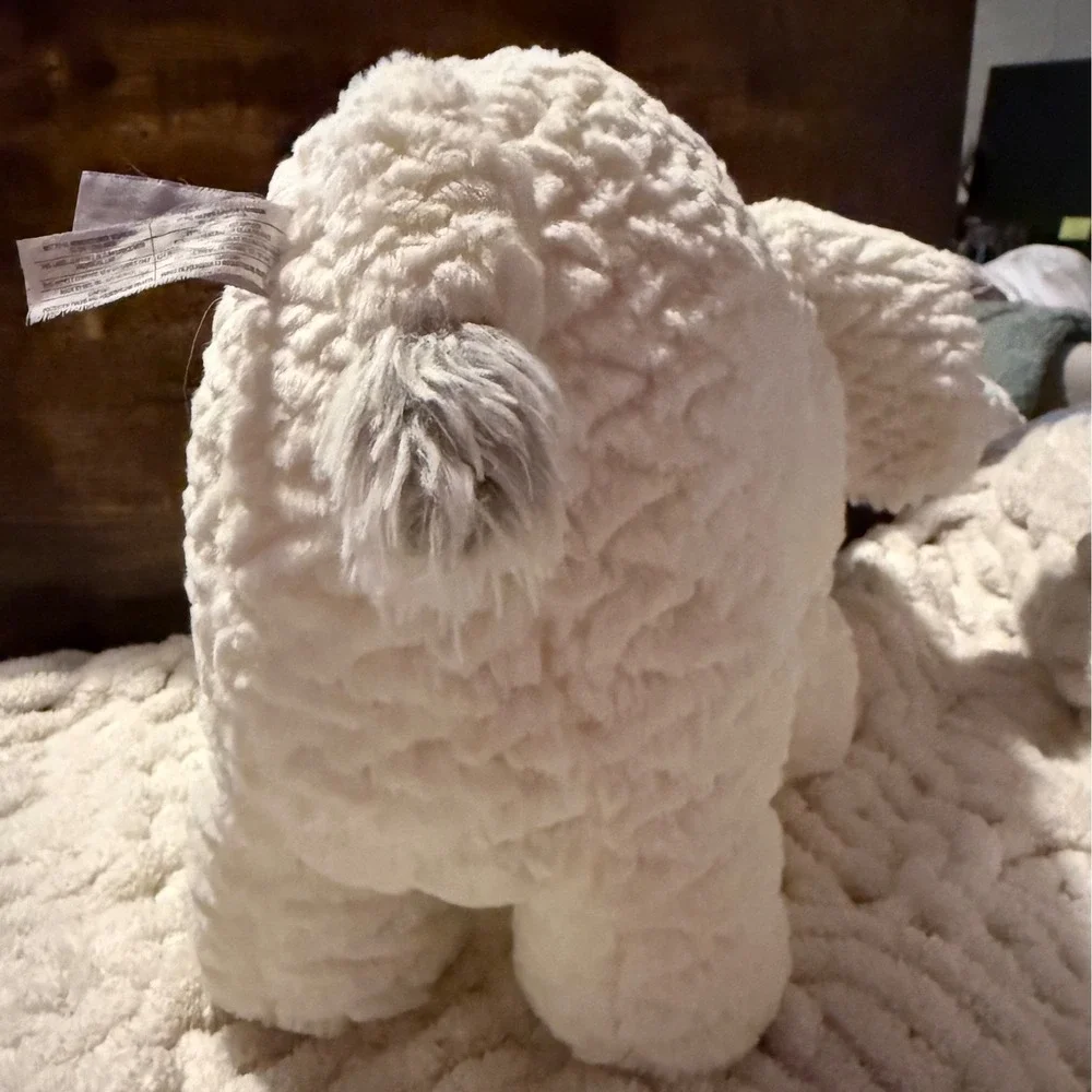 Mary Meyer Marshmallow Zoo Elephant Plush Stuffed Animal Cream Whit Textured Fur